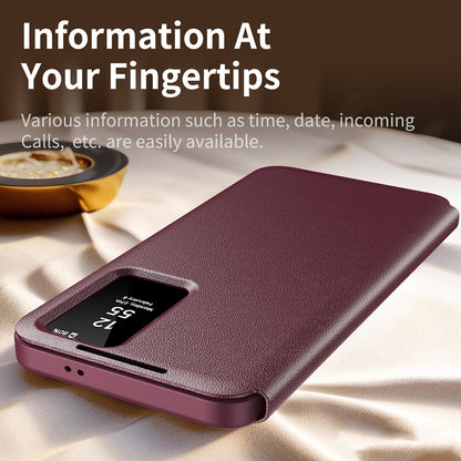 Case for Samsung Galaxy S24 FE S721, Techsuit, SmartView, Red