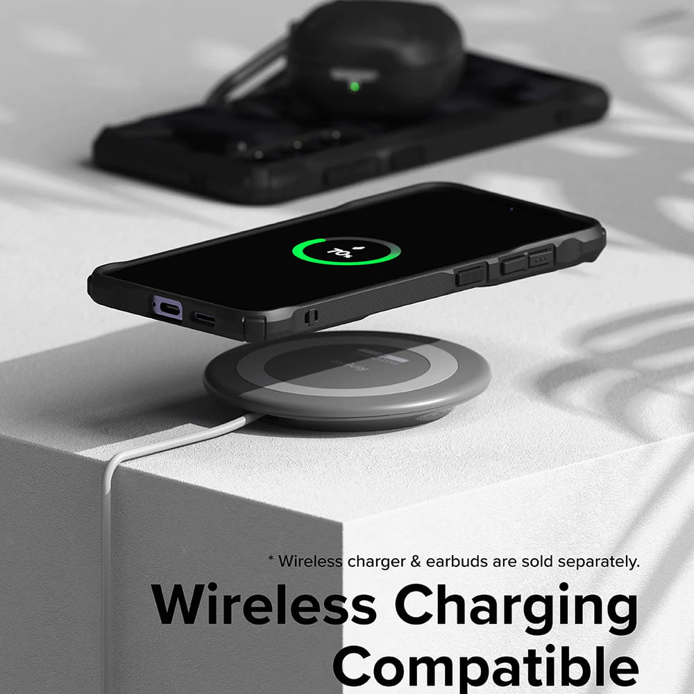 Case for Samsung Galaxy S24 S921, Ringke, Fusion X, Black