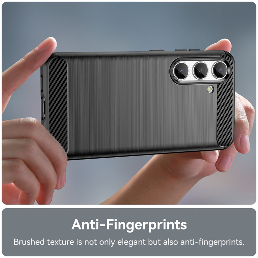 Case for Samsung Galaxy S24 S921, Techsuit, Carbon, Black
