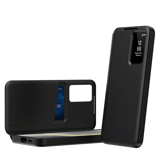 Case for Samsung Galaxy S25 FE, Techsuit, SmartView, Black