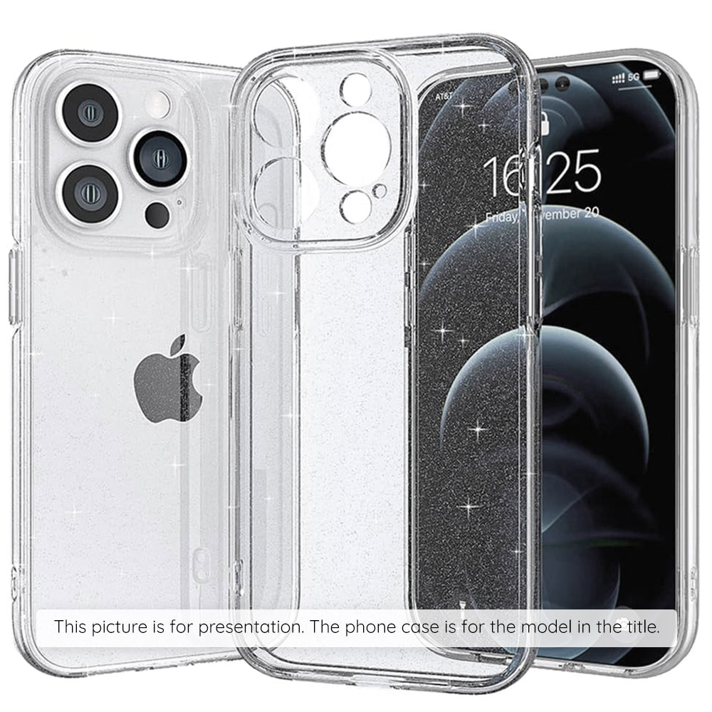 Case for Samsung Galaxy S25 FE, Techsuit, SparkleSkin, Transparent
