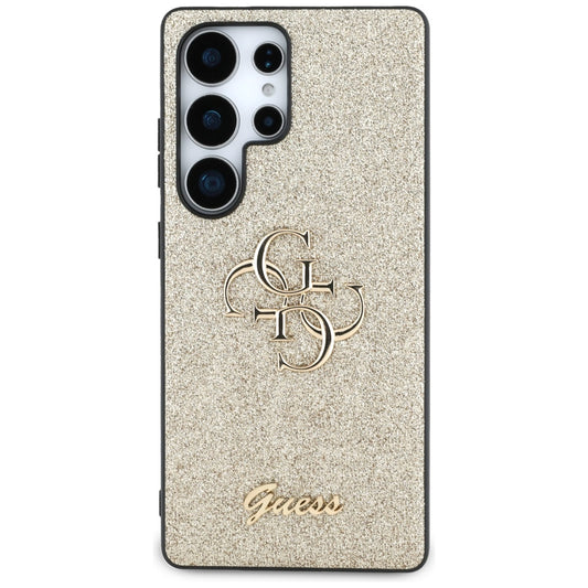 Case for Samsung Galaxy S25 Ultra S938, Guess, Glitter Big 4G Script, Gold