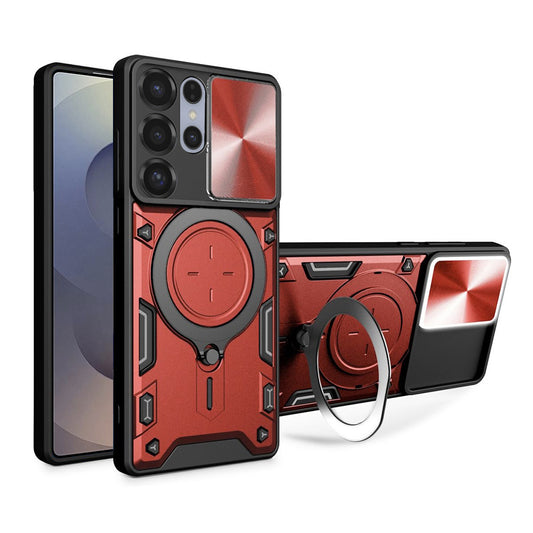 Case for Samsung Galaxy S25 Ultra S938, Techsuit, CamGuard Pro, Red
