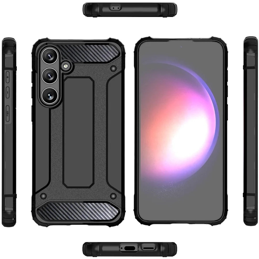 Case for Samsung Galaxy S25 Ultra S938, Techsuit, Hybrid Armor, Black