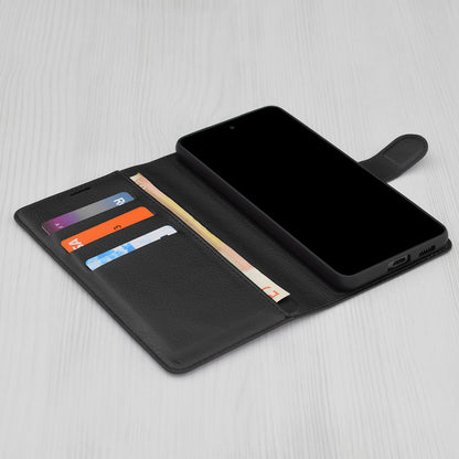 Case for Samsung Galaxy S25 Ultra S938, Techsuit, Leather Folio, Black