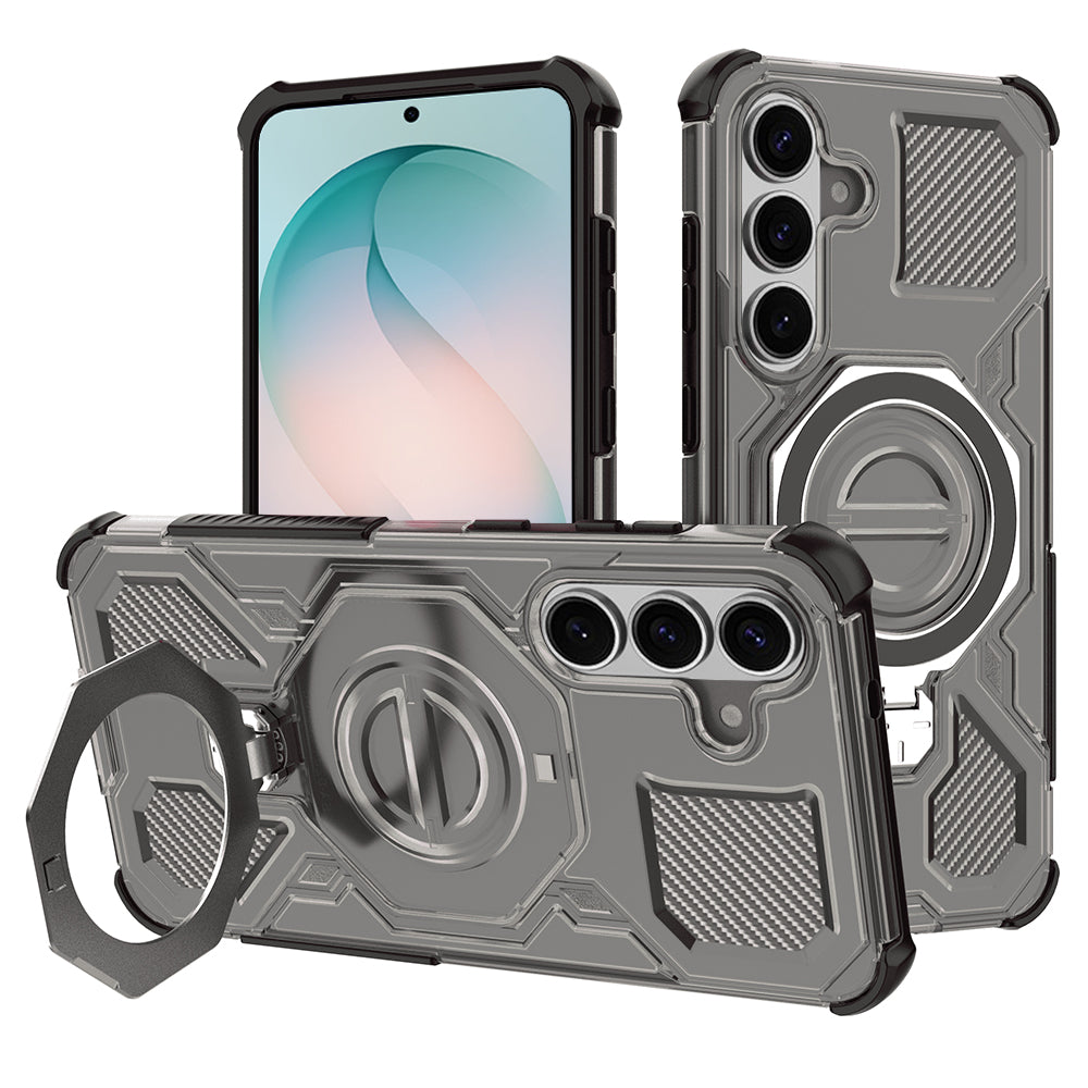 Case for Samsung Galaxy S26 Plus, Techsuit, Carbon Shield Pro, Smoky