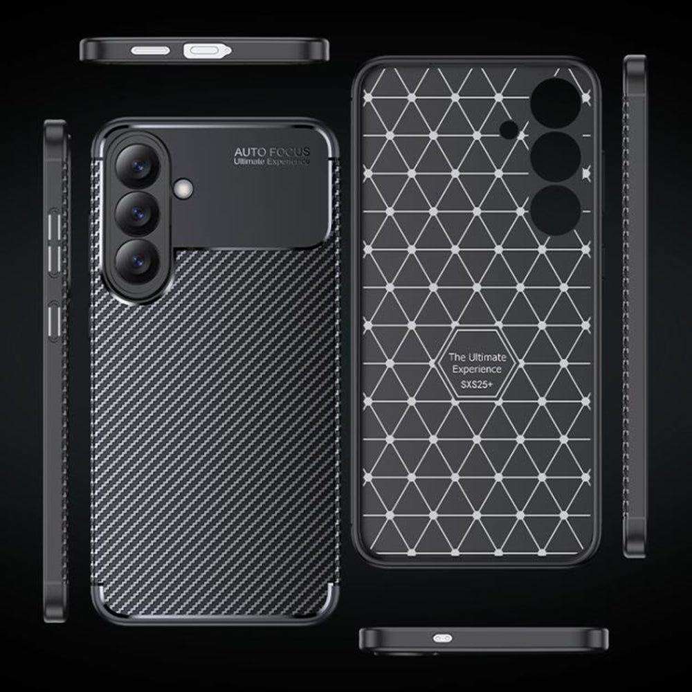 Case for Samsung Galaxy S26, Techsuit, CarbonFiber, Black