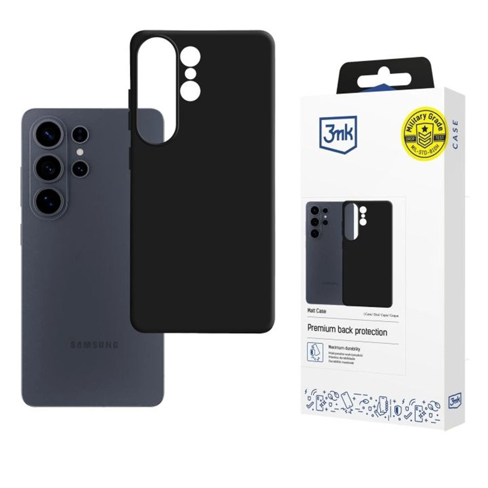 Case for Samsung Galaxy S26 Ultra, 3MK, Matte Black