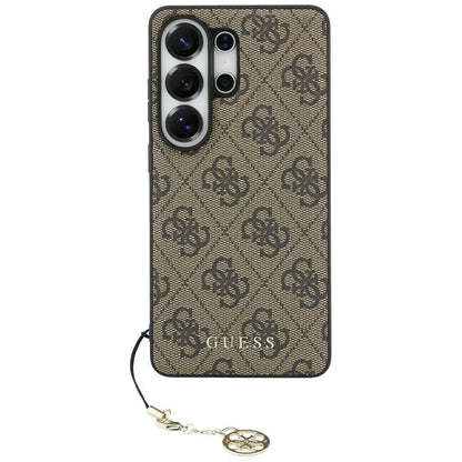 Case for Samsung Galaxy S26 Ultra S948, Guess, 4G Classic Logo Charm, Brown