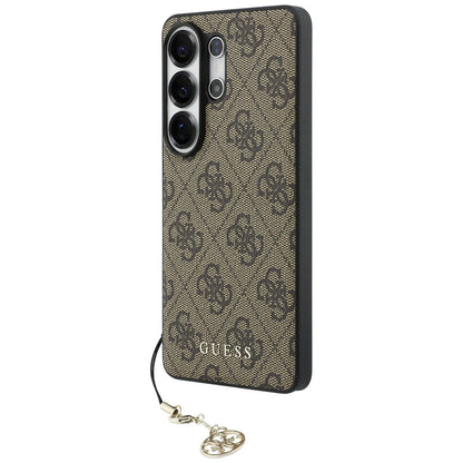 Case for Samsung Galaxy S26 Ultra S948, Guess, 4G Classic Logo Charm, Brown