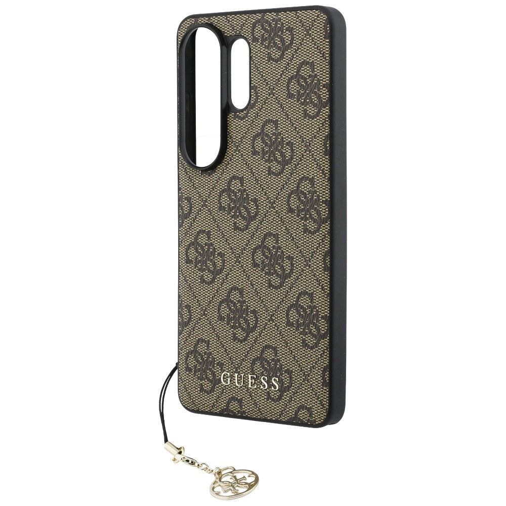 Case for Samsung Galaxy S26 Ultra S948, Guess, 4G Classic Logo Charm, Brown