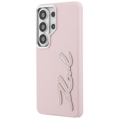Case for Samsung Galaxy S26 Ultra S948, Karl Lagerfeld, Signature Resin Logo, Pink