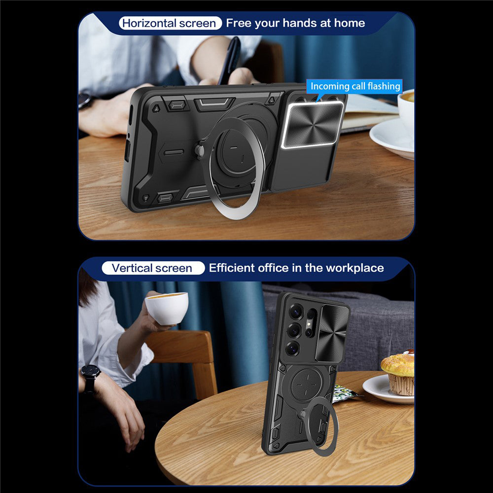 Case for Samsung Galaxy S26 Ultra, Techsuit, CamGuard Pro, Rose Gold