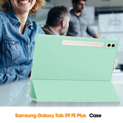 Case for Samsung Galaxy Tab S10+ / Tab S9 FE+ / Tab S9+, Techsuit, Flex Trifold, Black