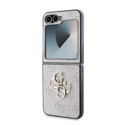 Case for Samsung Galaxy Z Flip7 F766, Guess, 4G Metal Logo, Black