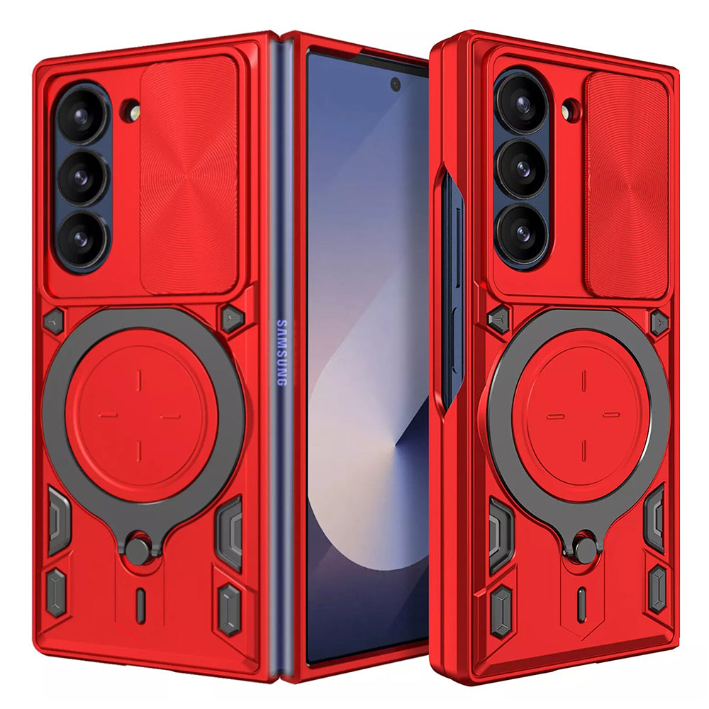 Case for Samsung Galaxy Z Fold6 F956, Techsuit, CamGuard Pro, Red