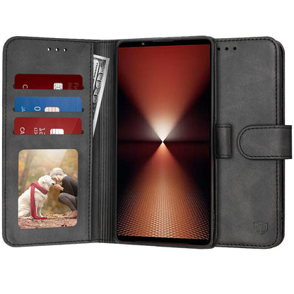 Case for Sony Xperia 1 VI, Techsuit, Diary Book, Black