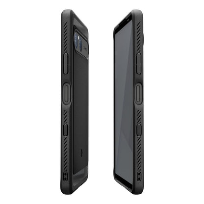 Case for Sony Xperia 10 VII, Spigen, Rugged Armor, Black