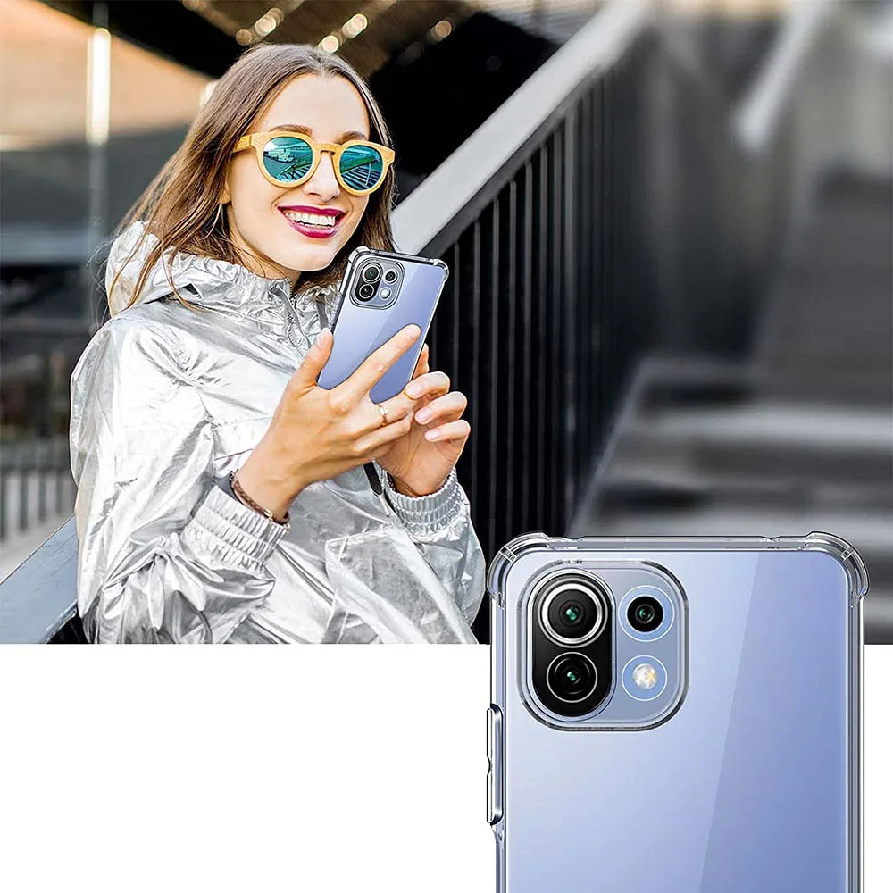 Case for Xiaomi 11 Lite 5G NE / Mi 11 Lite 5G / 11 Lite, Techsuit, Shockproof Clear, Transparent