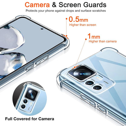 Case for Xiaomi 12T / 12T Pro, Techsuit, Shockproof Clear, Transparent