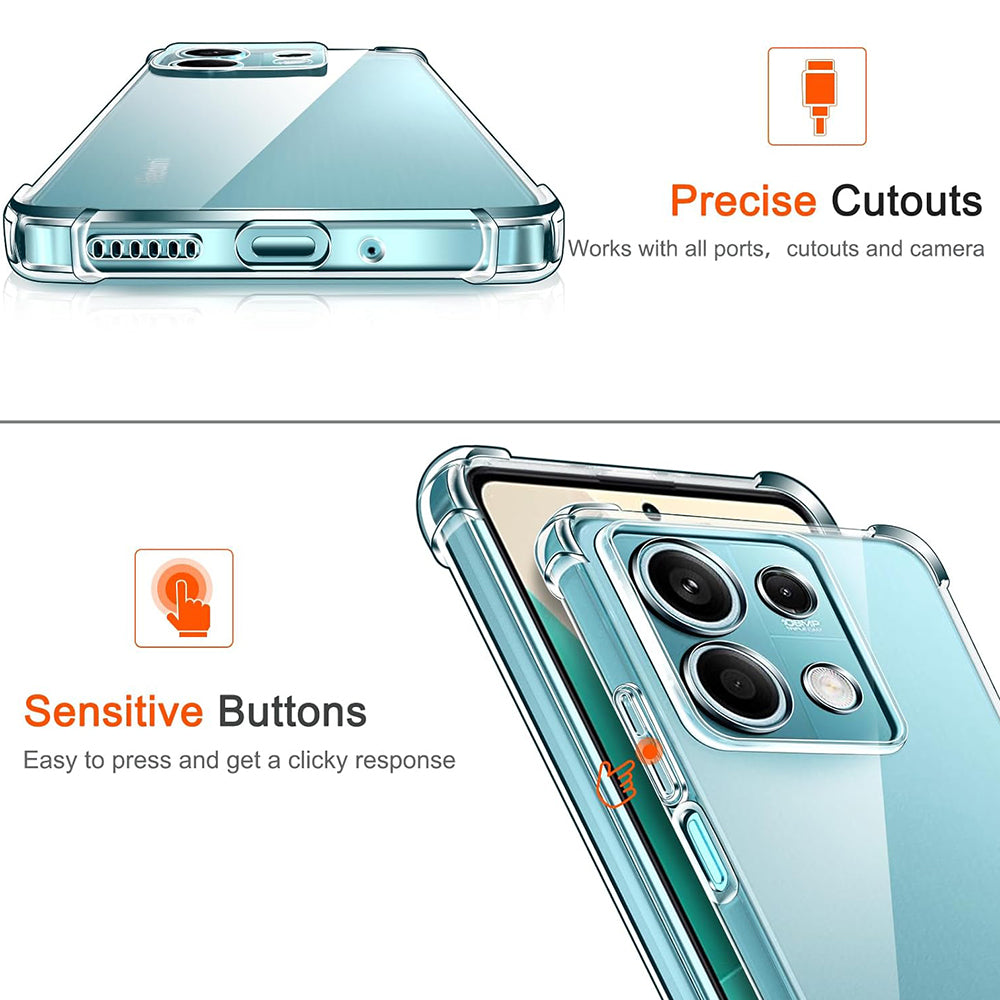 Case for Xiaomi 15, Techsuit, Shockproof Clear, Transparent
