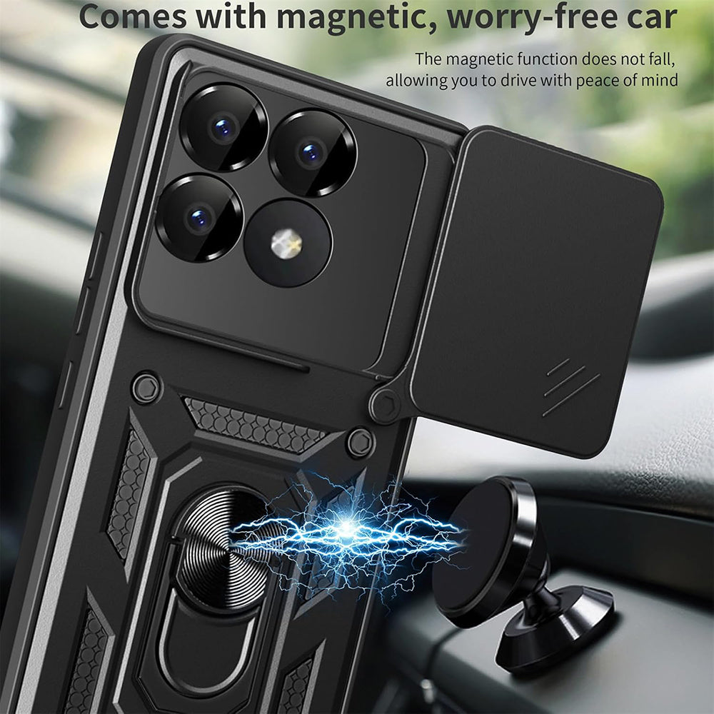 Case for Xiaomi Poco F6 Pro, Techsuit, CamShield, Blue