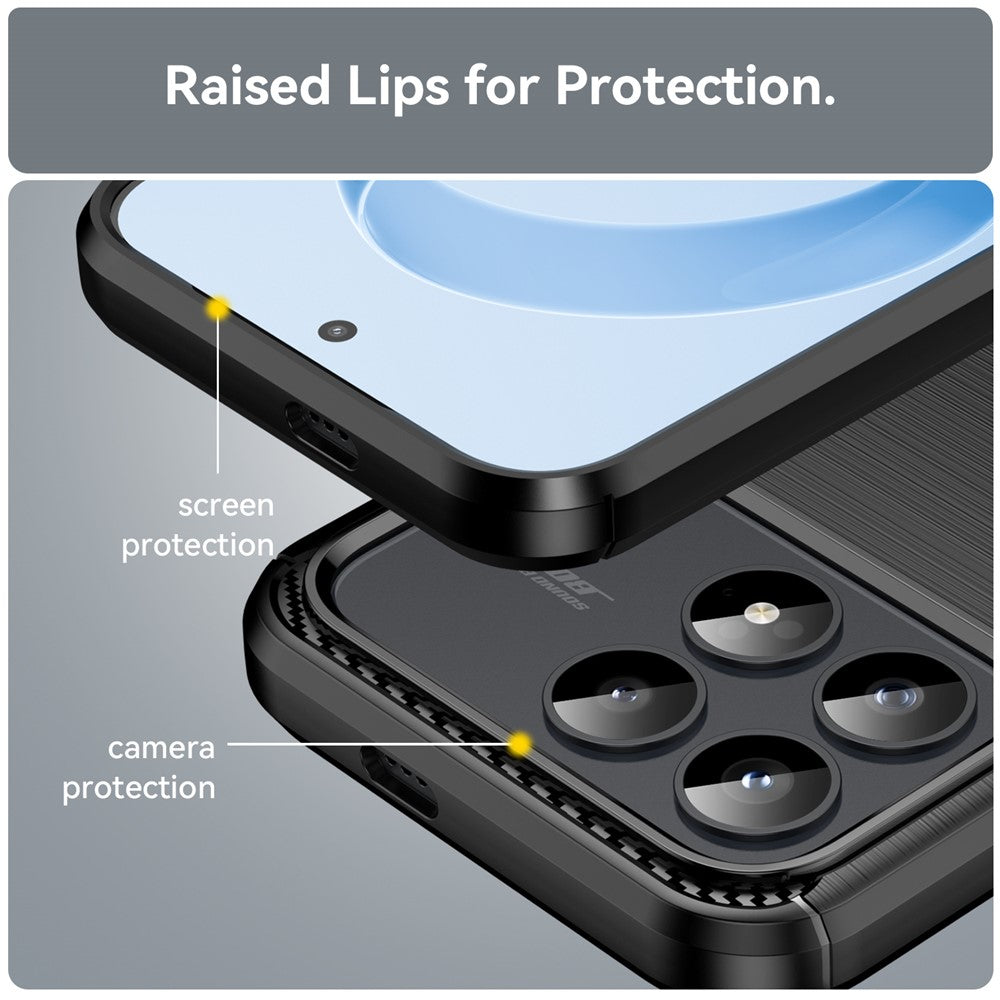 Case for Xiaomi Poco F8 Pro, Techsuit, Carbon, Black