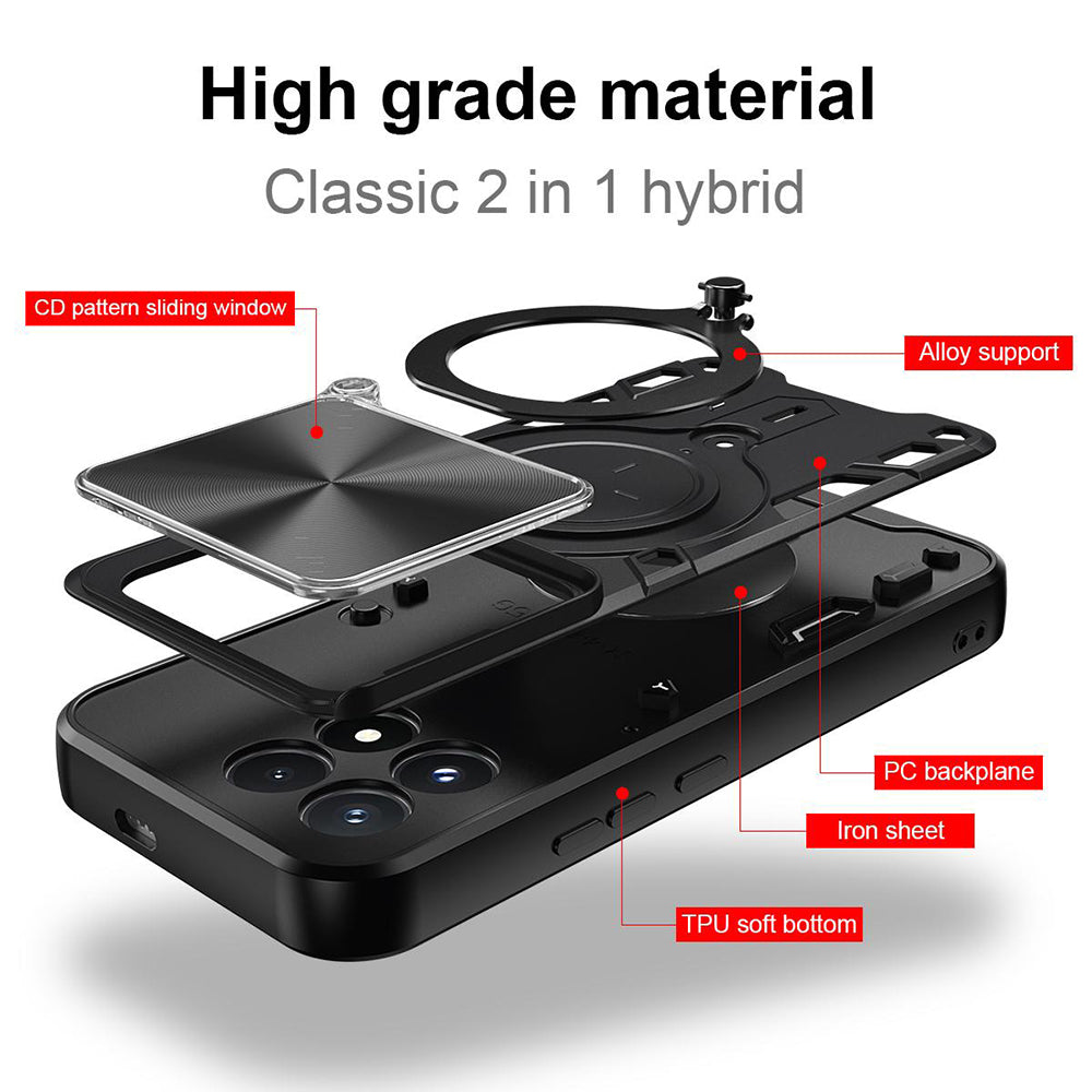 Case for Xiaomi Poco F9 Pro, Techsuit, CamGuard Pro, Black