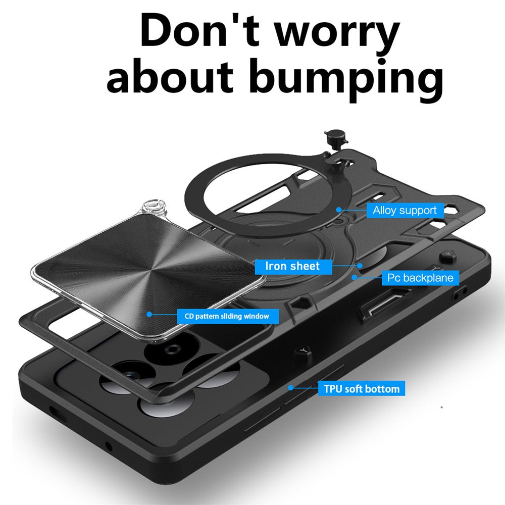 Case for Xiaomi Poco M8 Pro / Redmi Note 15 Pro+ 5G, Techsuit, CamGuard Pro, Purple