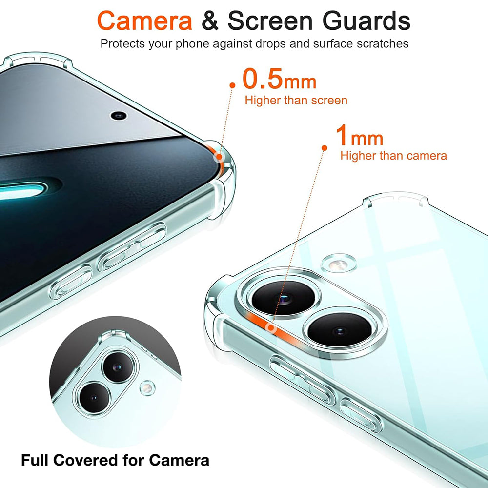 Case for Xiaomi Poco X8 Pro, Techsuit, Shockproof Clear, Transparent