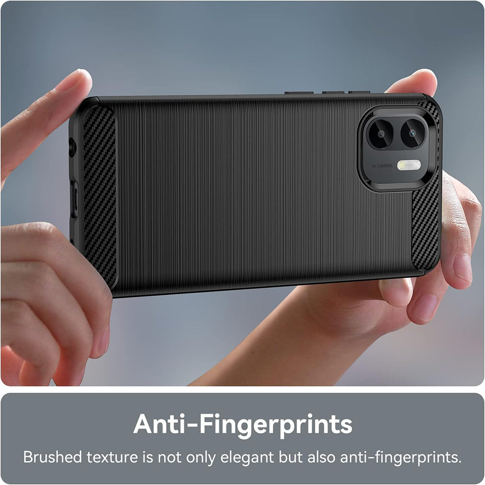 Case for Xiaomi Redmi A2+ / A1+, Techsuit, Carbon, Black