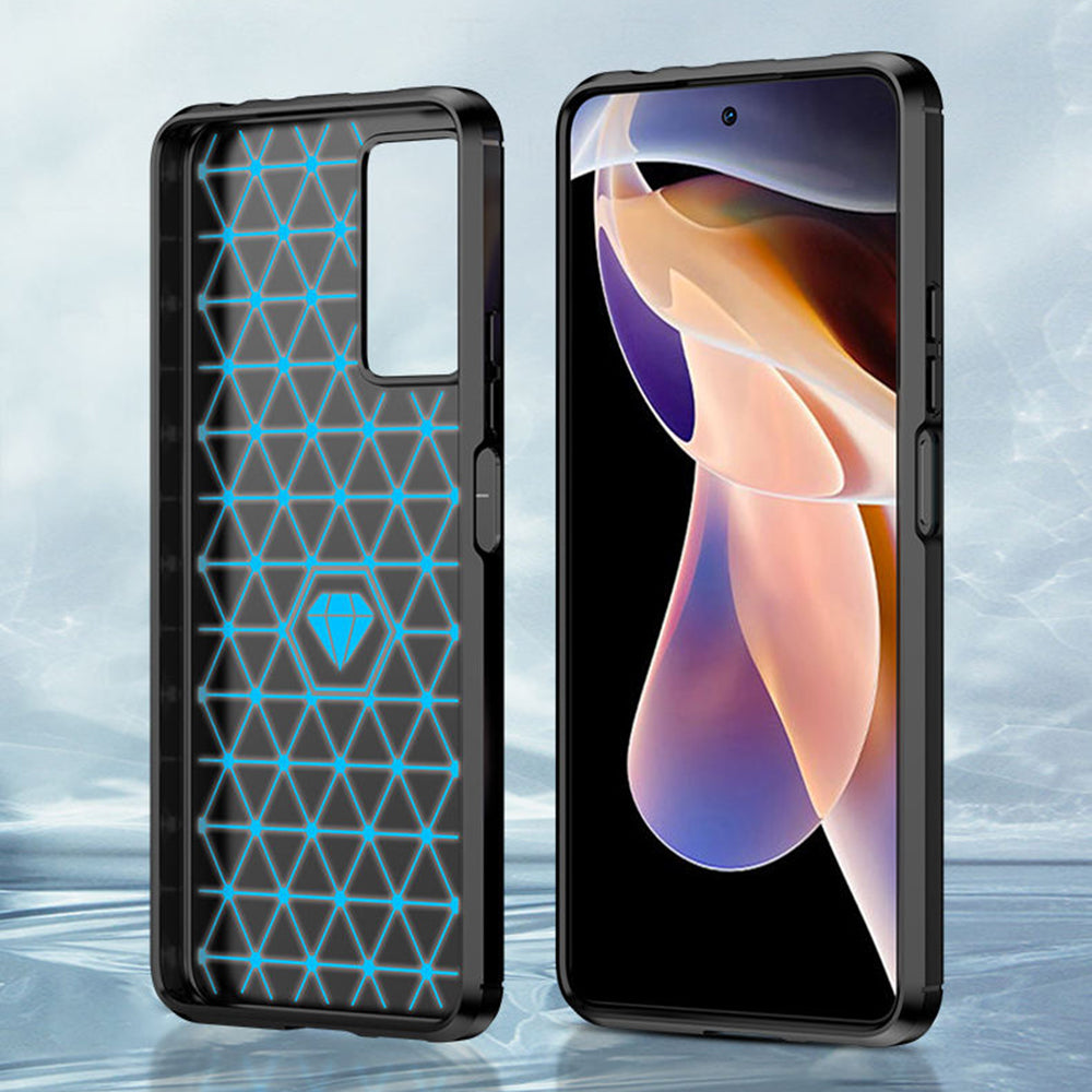 Case for Xiaomi Redmi Note 11 Pro+ 5G, Techsuit, Carbon, Black