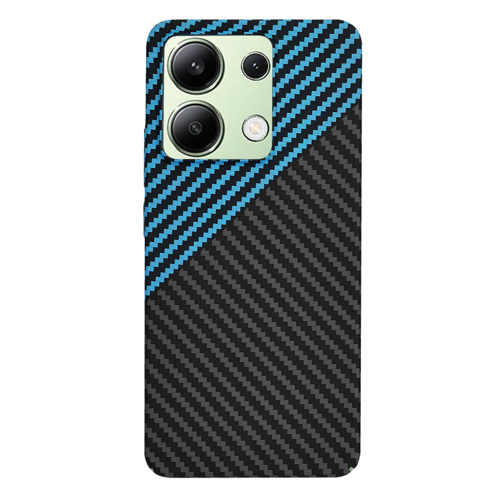 Case for Xiaomi Redmi Note 13 4G, Techsuit, Carbonite FiberShell, Black Blue
