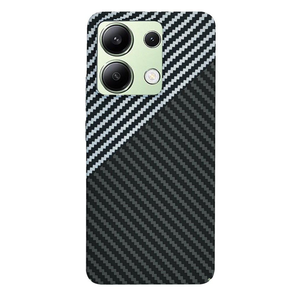 Case for Xiaomi Redmi Note 13 4G, Techsuit, Carbonite FiberShell, Black Gray