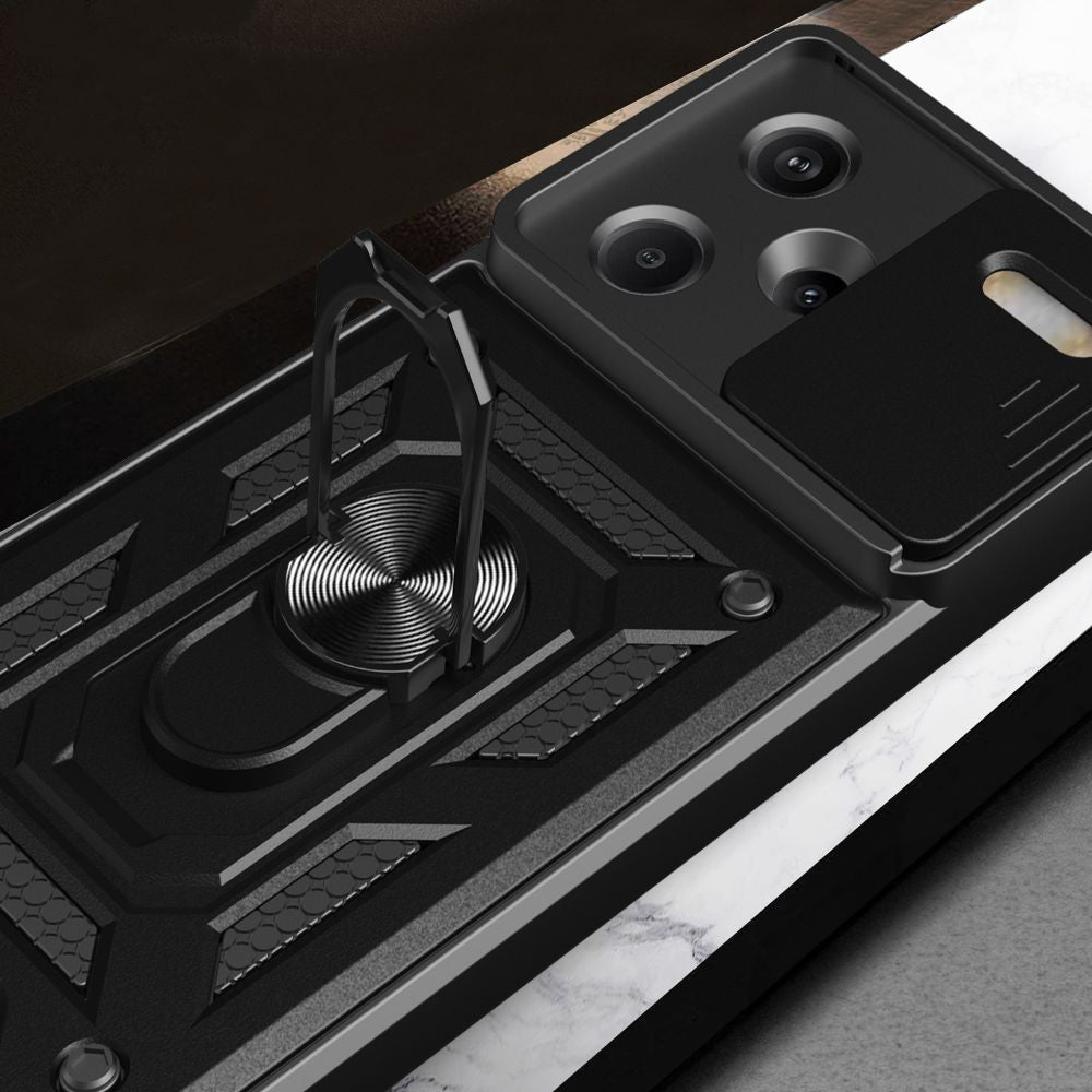 Case for Xiaomi Redmi Note 13 Pro+, Techsuit, CamShield, Black