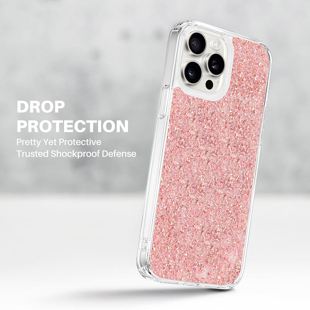 Case for Xiaomi Redmi Note 13 Pro+, Techsuit, Sparkly Glitter, Pink