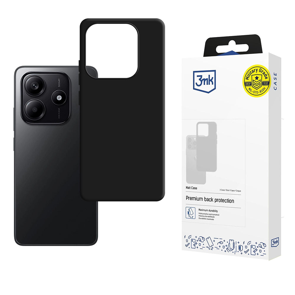 Case for Xiaomi Redmi Note 14 4G (Standard), 3MK, Matte Black