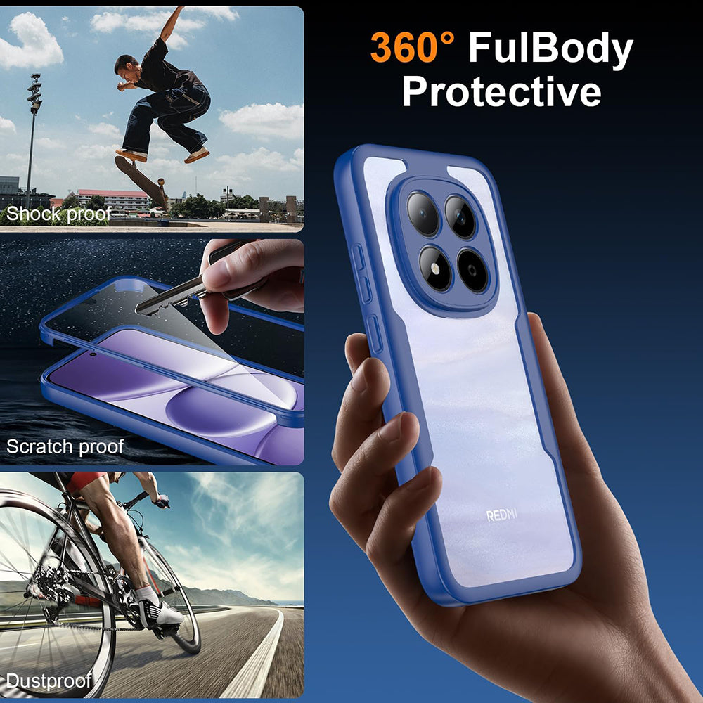 Case for Xiaomi Redmi Note 15 Pro 4G, Techsuit, ColorVerse 360, Blue