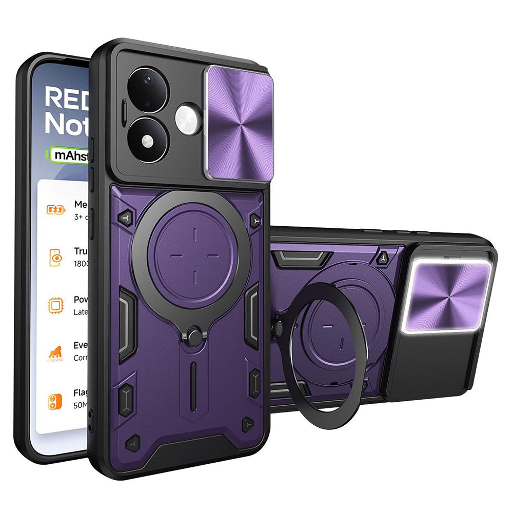 Case for Xiaomi Redmi Note 17 4G / Note 17 5G, Techsuit, CamGuard Pro, Purple