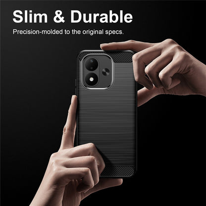 Case for Xiaomi Redmi Note 17 4G / Note 17 5G, Techsuit, Carbon, Black