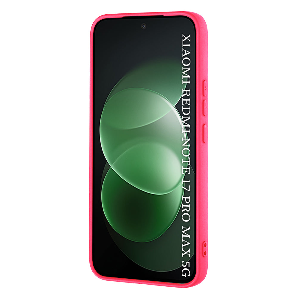 Case for Xiaomi Redmi Note 17 Pro Max, Techsuit, SoftFlex, Dark Pink