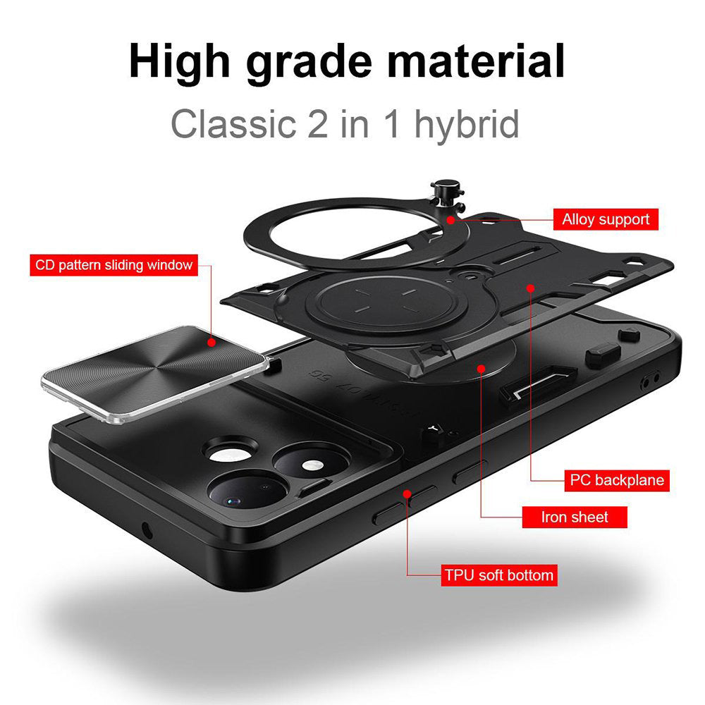 Case for Xiaomi Redmi Note 17 Pro, Techsuit, CamGuard Pro, Red