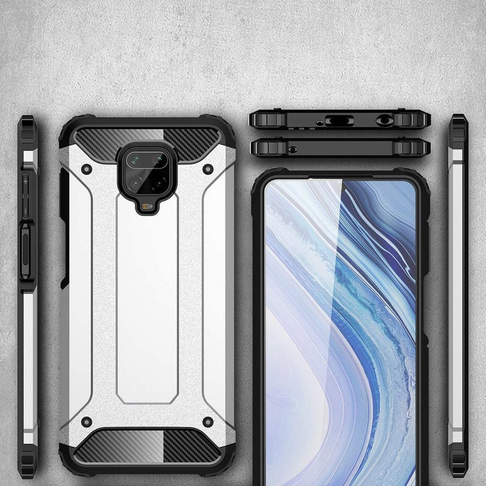 Case for Xiaomi Redmi Note 9S / Note 9 Pro / Note 9 Pro Max, Techsuit, Hybrid Armor, Black