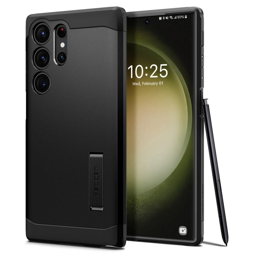 Case for Samsung Galaxy S23 Ultra S918, Spigen, Tough Armor, Black ACS05623