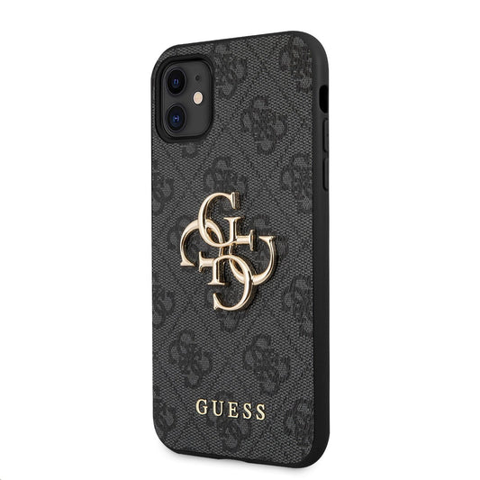 Case for Apple iPhone 11, Guess, 4G Metal Logo, Grey