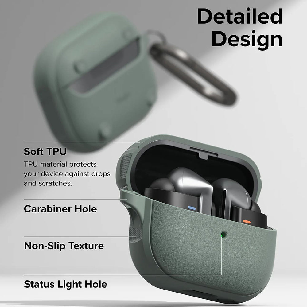 Ringke Onyx Magnetic Case for Samsung Galaxy Buds3 FE / Buds3 Pro / Buds3, Green