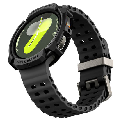 Spigen Rugged Armor Case for Samsung Galaxy Watch8 44mm, Matte Black ACS10006