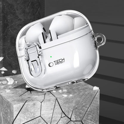 Tech-Protect Flexair Case for Samsung Galaxy Buds3 FE / Buds3 Pro / Buds3, Transparent