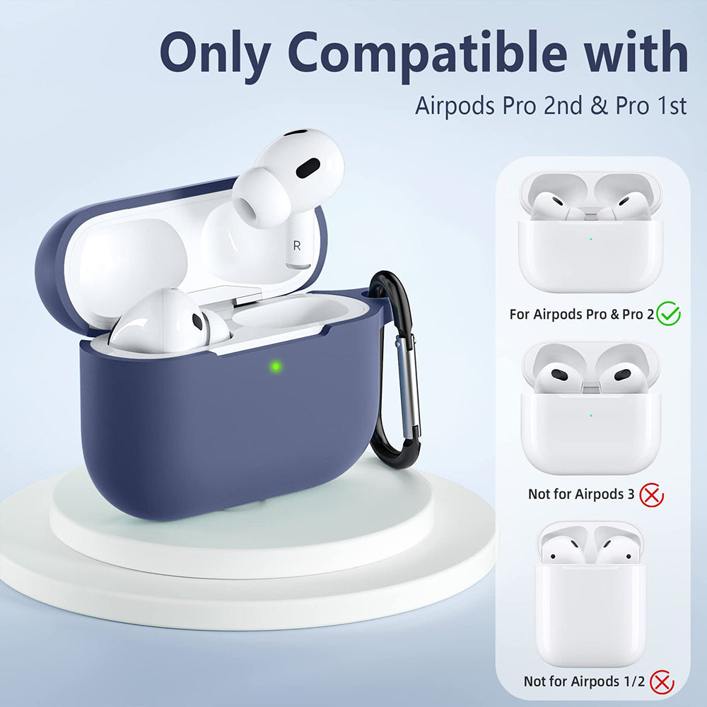 Techsuit Silicone Case for Apple AirPods Pro Series, Dark Green