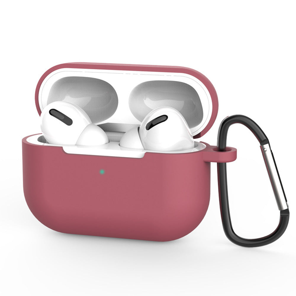Techsuit Silicone Case for Apple AirPods Pro 3, Burgundy